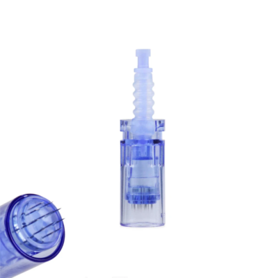 Dr pen A6 Ultima microneedling pin cartridge dark blue front view