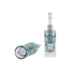 two Dr pen M8 nano microneedling pin cartridge standing and flat view