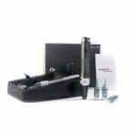 dr pen M8 microneedling pen package showing pen pen charger user manual box
